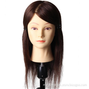 Hot Sale Female16" Hair Head Training Mannequins For Hairdressing Practise Hairstyles Head